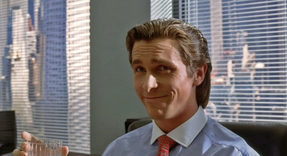 patrick-bateman-cheers