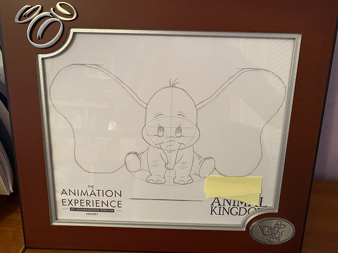 Framing Animation Experience art work - Walt Disney World