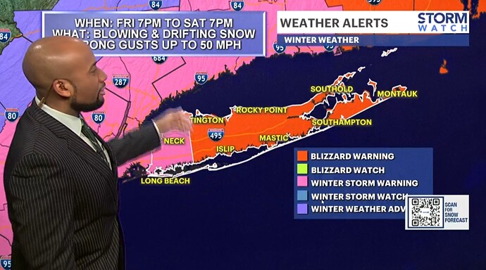 Blizzard warning