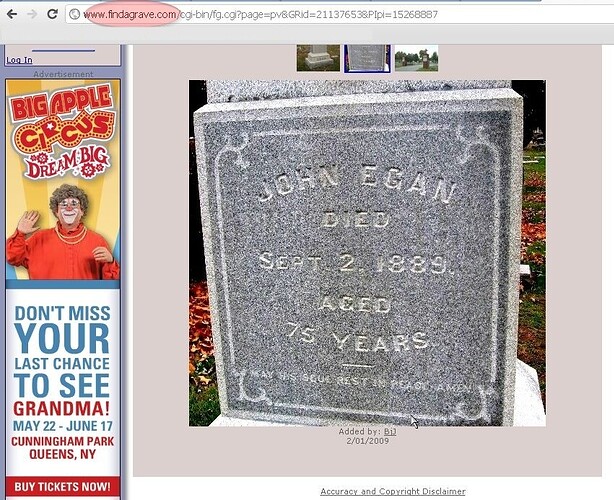 Last Chance to See Grandma.Findagrave